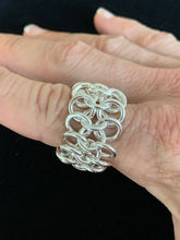 Load image into Gallery viewer, Heavy Gauge Sterling Silver Chainmail Ring