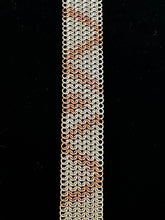 Load image into Gallery viewer, SOLD Rose Gold Fill and Sterling Silver Chainmail Bracelet or Cuff
