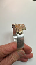 Load image into Gallery viewer, Three Horse Brass and Sterling Cuff