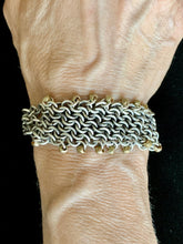Load image into Gallery viewer, Bias Chainmail Bracelet in Sterling Silver