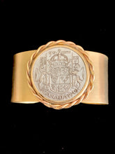 Load image into Gallery viewer, Brass Canadian Coin Cuff