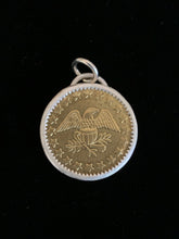 Load image into Gallery viewer, Sterling Silver and Brass Eagle Token/Coin Pendant