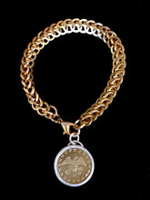 Load image into Gallery viewer, Sterling Silver and Brass Eagle Token/Coin Pendant