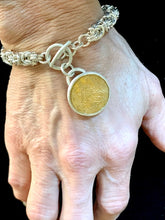 Load image into Gallery viewer, Byzantine Bracelet with French Coin