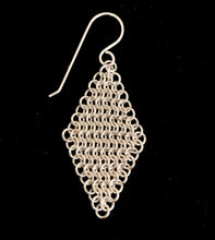 Load image into Gallery viewer, Sterling Silver Chandelier Chainmail Earrings