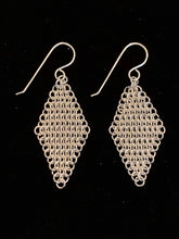 Load image into Gallery viewer, Sterling Silver Chandelier Chainmail Earrings