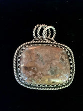Load image into Gallery viewer, Copper Cabochon Pendant in Sterling Silver