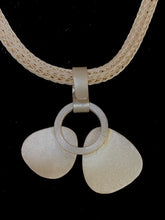 Load image into Gallery viewer, SOLD Double Turquoise and Onyx Pendant on Viking Knit Chain