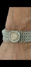 Load image into Gallery viewer, Liberty Coin Chainmail Cuff