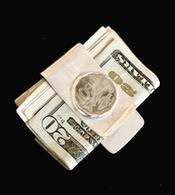 Load image into Gallery viewer, Sterling Silver Money Clip with Coin