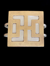 Load image into Gallery viewer, Brass Overlay on Sterling Silver Cuff-SOLD