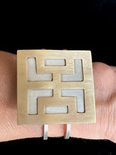 Load image into Gallery viewer, Brass Overlay on Sterling Silver Cuff-SOLD