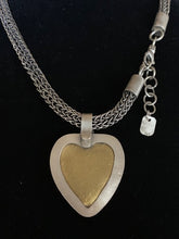 Load image into Gallery viewer, Pyrite Heart Pendant