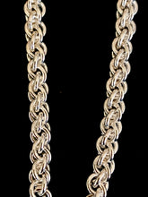 Load image into Gallery viewer, Shamrock Pendant on Sterling Silver Chainmail Necklace