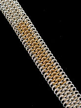 Load image into Gallery viewer, Silver and Gold European 4 in 1 Chainmail Cuff