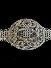 Load image into Gallery viewer, Oval Cut Steel Buckle Chainmail Cuff