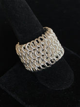 Load image into Gallery viewer, Sterling Silver Chainmail Ring