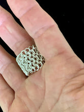 Load image into Gallery viewer, Sterling Silver Chainmail Ring