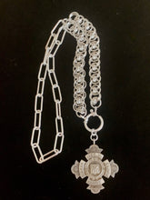 Load image into Gallery viewer, Vintage Running Sports Medal/Pendant on Sterling Silver Helms Weave Chainmail