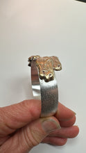 Load image into Gallery viewer, Three Horse Brass and Sterling Cuff
