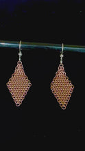 Load and play video in Gallery viewer, Rose Gold Filled Chainmail Earrings
