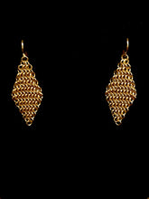 Load image into Gallery viewer, 14kt Gold Fill Chandelier Chainmail Earrings
