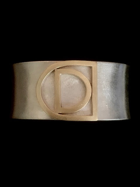 DC Collection Sterling Silver and Brass Cuff, size small/medium