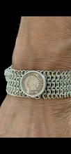 Load image into Gallery viewer, Liberty Coin Chainmail Cuff

