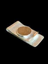 Load image into Gallery viewer, Sterling Silver Money Clip with Coin

