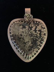 Pyrite Heart Pendant