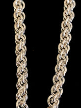 Load image into Gallery viewer, Shamrock Pendant on Sterling Silver Chainmail Necklace
