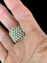 Load image into Gallery viewer, Sterling Silver Chainmail Ring
